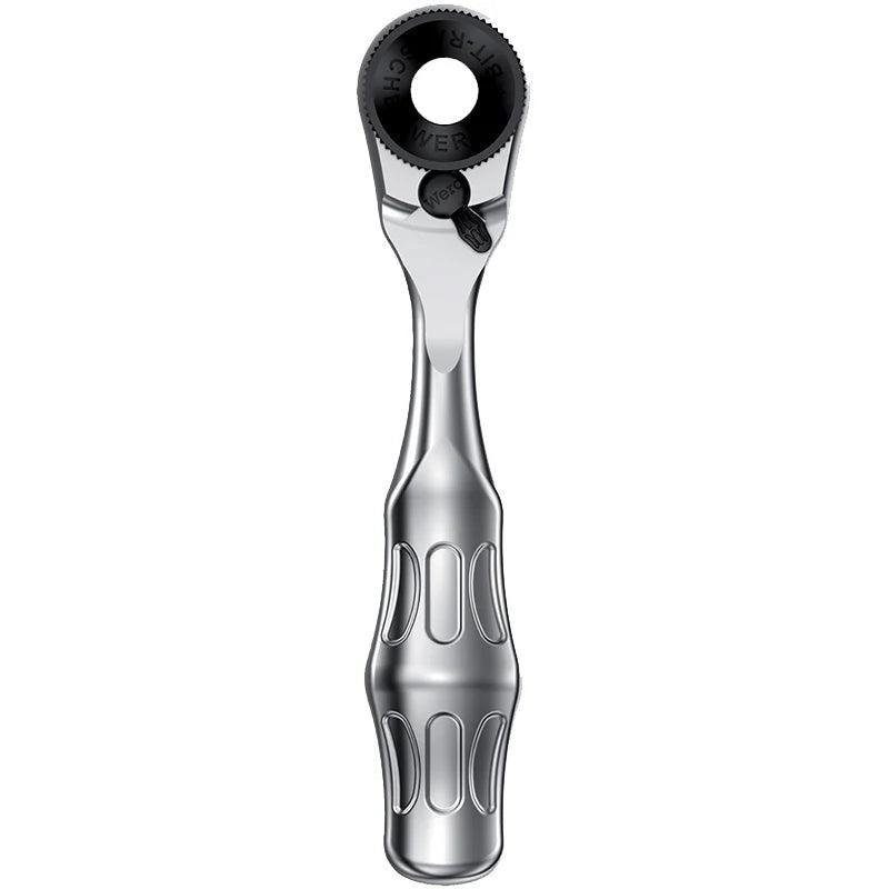 Wera 8001 A Zyklop Mini 1 Bit Ratchet ¼" SB with ¼" drive, 2 pieces (05073230001) - Apollo Industries
