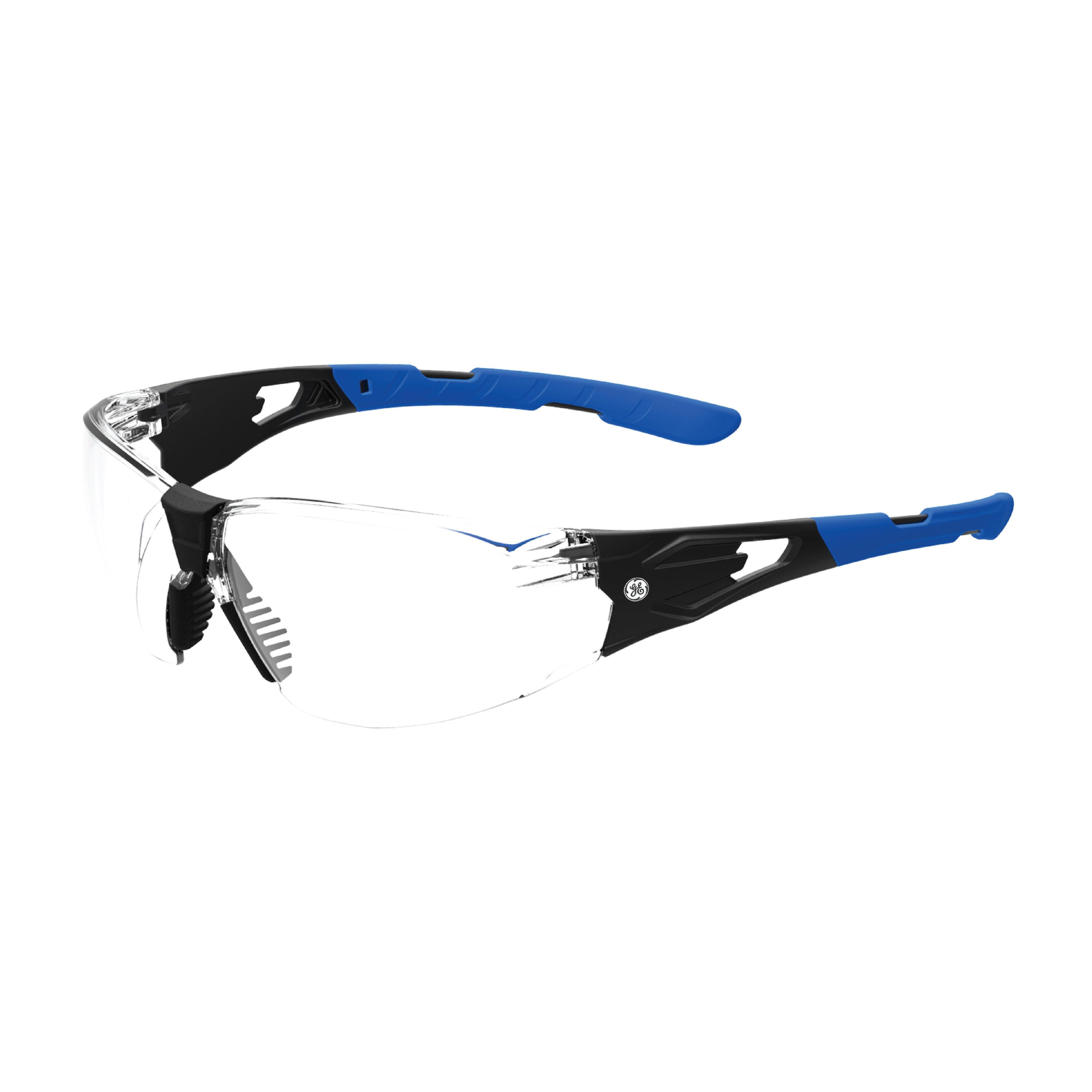 General Electric Frameless Safety Glasses (05 Series) (Black/Blue)