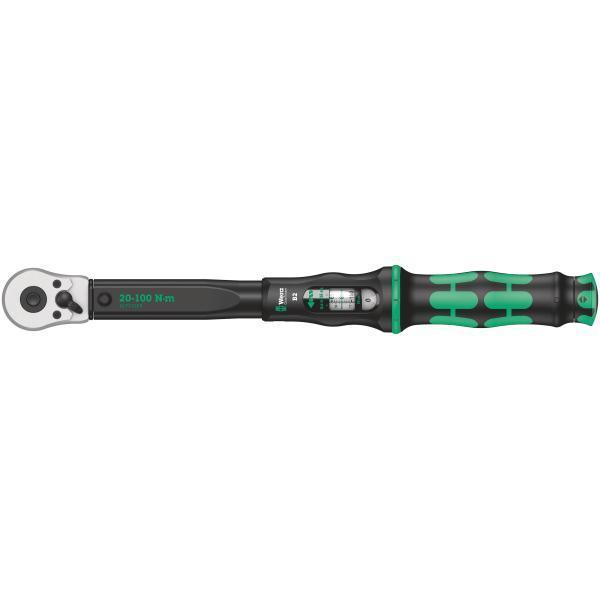 Wera Click-Torque B 2 torque wrench with reversible ratchet, 20-100 Nm (05075611001) - Apollo Industries