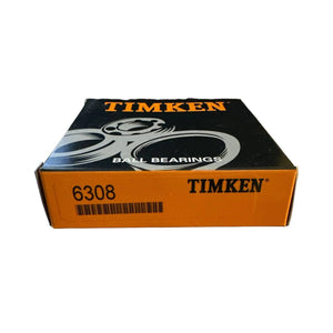 TIMKEN 6308 Radial/Deep Groove Ball Bearing - Round Bore, 40 mm ID, 90 mm OD, 23 mm Width - Apollo Industries llc
