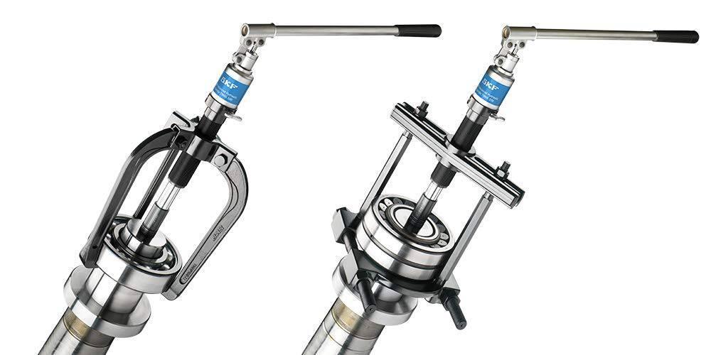 SKF TMHC 110E Hydraulic Puller Kit, Jaw Puller and Strong Back Puller, 112 Ton Capacity - Apollo Industries llc