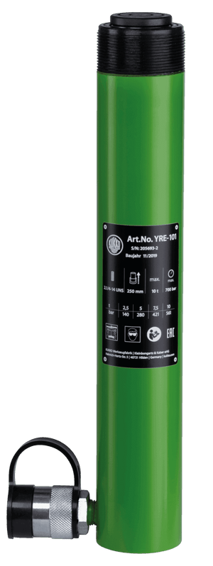 YRE-101 Hydraulic pressure cylinders with collar thread - Apollo Industries llc