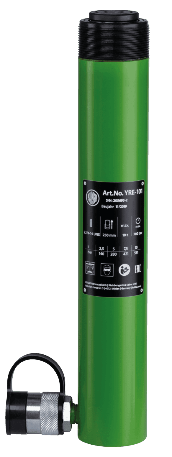 YRE-101 Hydraulic pressure cylinders with collar thread - Apollo Industries llc