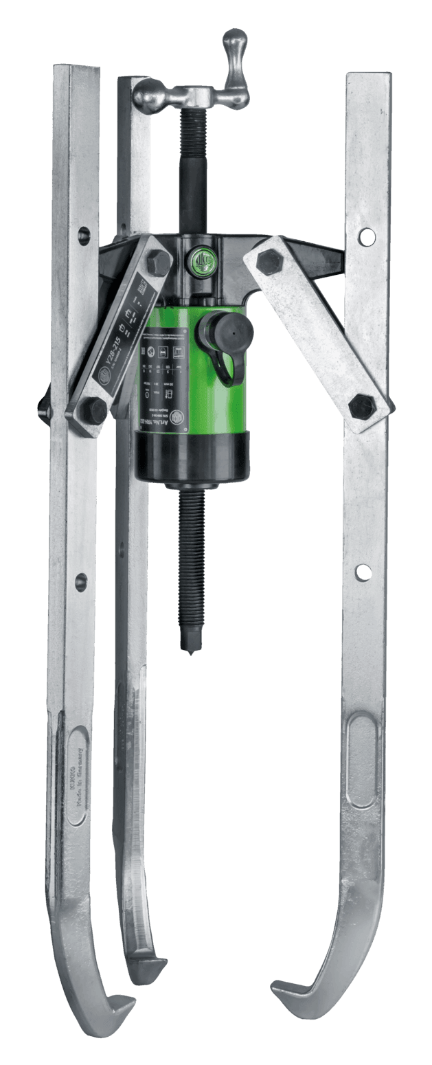 Kukko Y28-216 Hydraulic, 2- and 3-arm pullers with adjustable clamping depth and hydraulic hollow piston cylinder for pump drive (high tractive force up to 45 t) - Apollo Industries llc