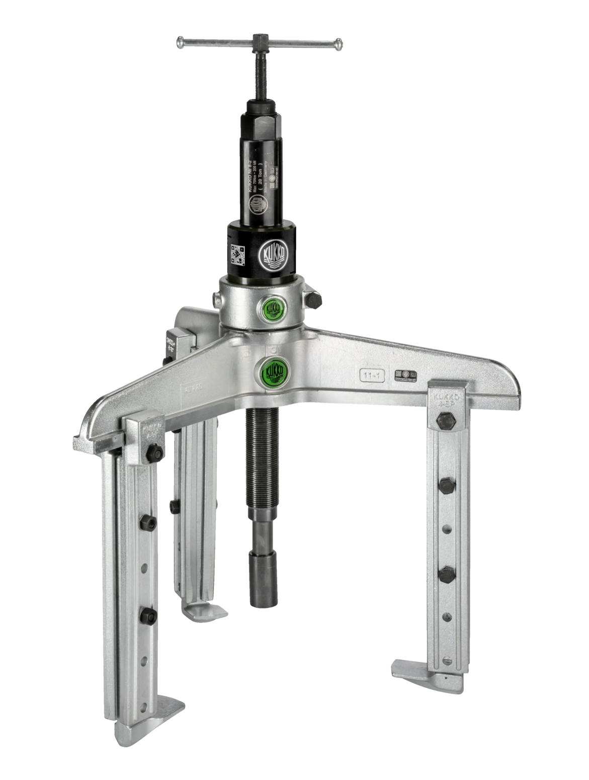 Kukko 11-1-BV Extra strong, 3-arm universal puller with adjustable clamping depth and grease-hydraulic spindle