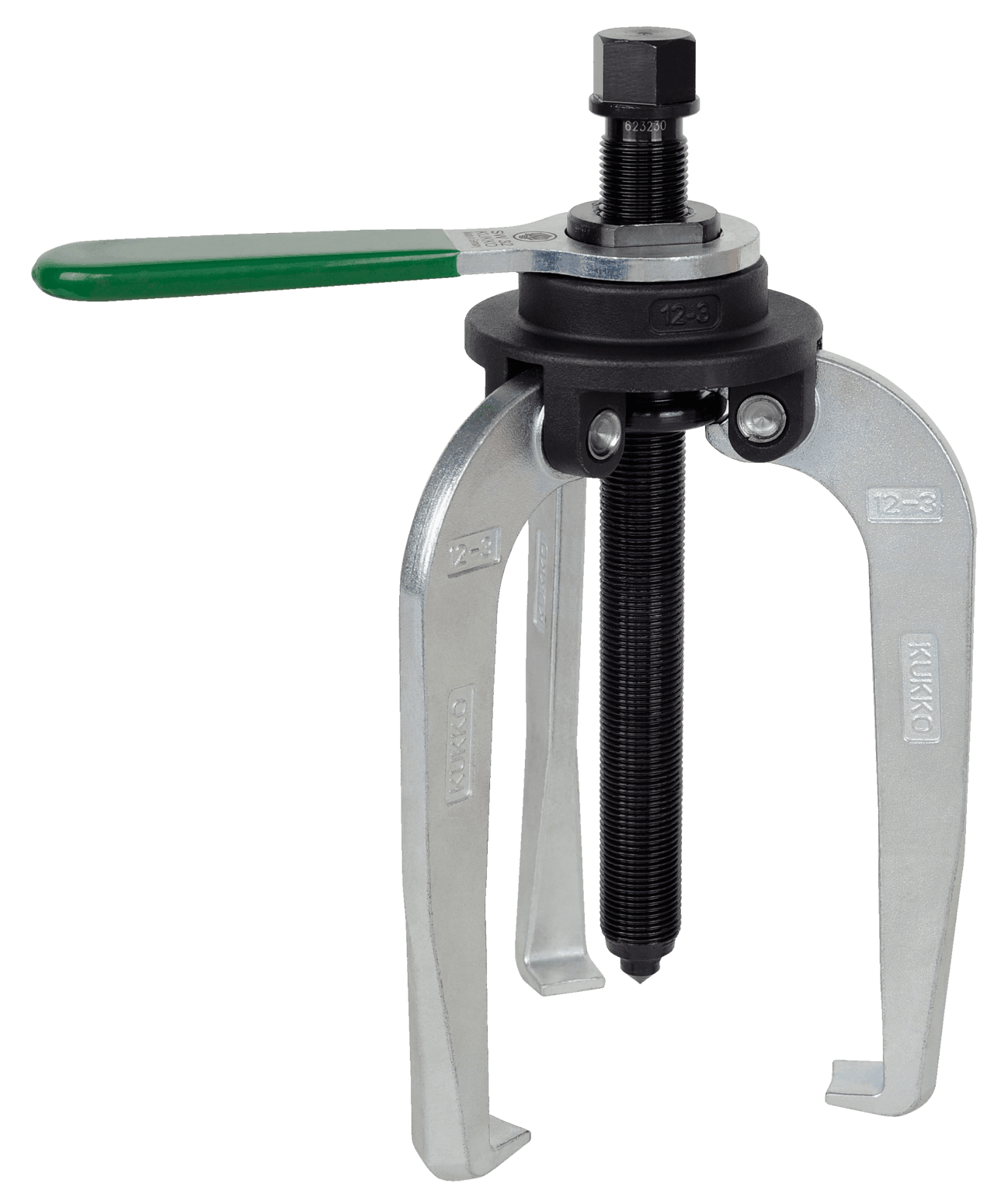 Kukko 12-3 3-arm puller "Alligator" with fixed puller legs and anti-slip device - Apollo Industries