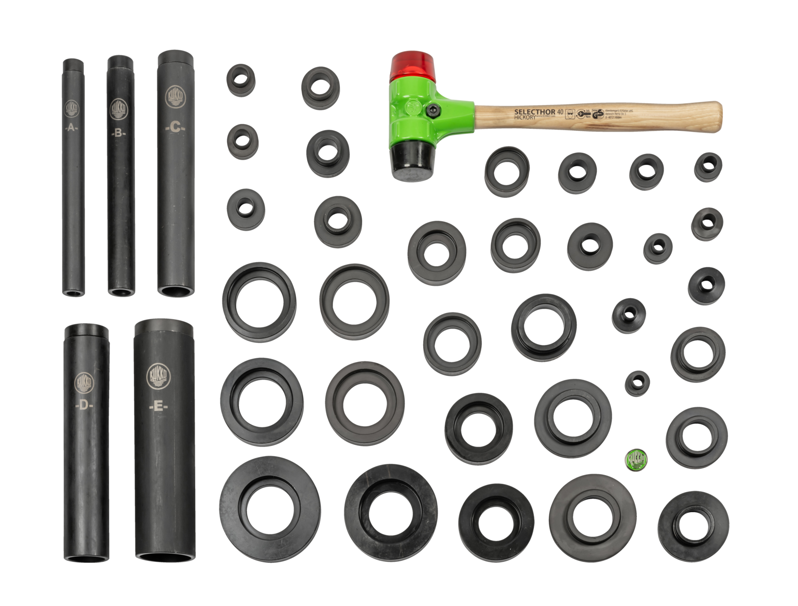 Kukko 71 - Bearing Installation Tool Set Made Of Steel, Heavy Design