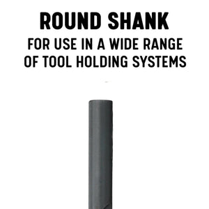 A close up of the drill shank