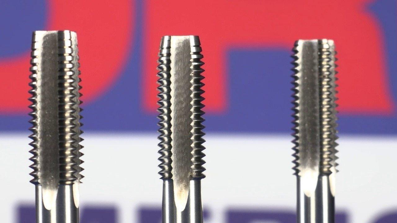 A photo of three taps