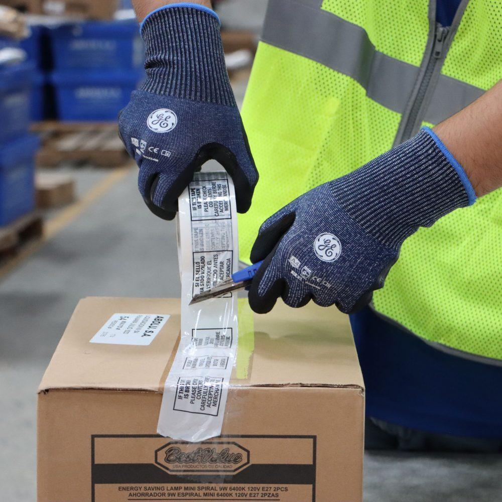 General Electric 13 GA Micro Foam Nitrile Dipped Gloves A4 cut resistant gloves - Apollo Industries