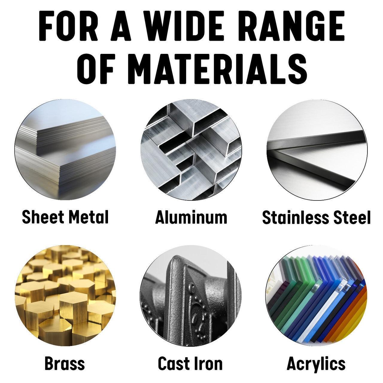 An image showing a range of materials