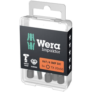 Wera 867/4 IMP DC TORX® DIY Impaktor bits (05057664001) - Apollo Industries