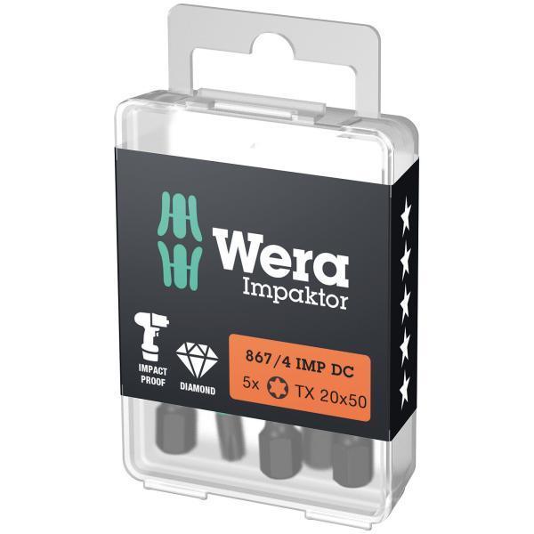 Wera 867/4 IMP DC TORX® DIY Impaktor bits (05057664001) - Apollo Industries