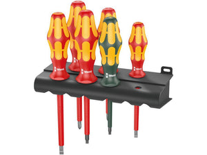 Wera 160 i/168 i/6 Rack Screwdriver set Kraftform Plus Series 100, and rack, 6 pieces (05347777001) - Apollo Industries
