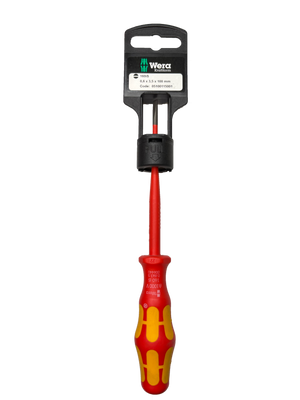 Wera 160IS 0,6 X 3,5 X 100 MM HANG-TAG VDE INSULATED SCREWDRIVER 05100115001
