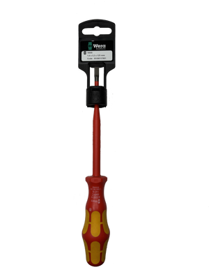 Wera 160IS 1,0 X 5,5 X 125 MM HANG-TAG VDE INSULATED SCREWDRIVER 05100117001