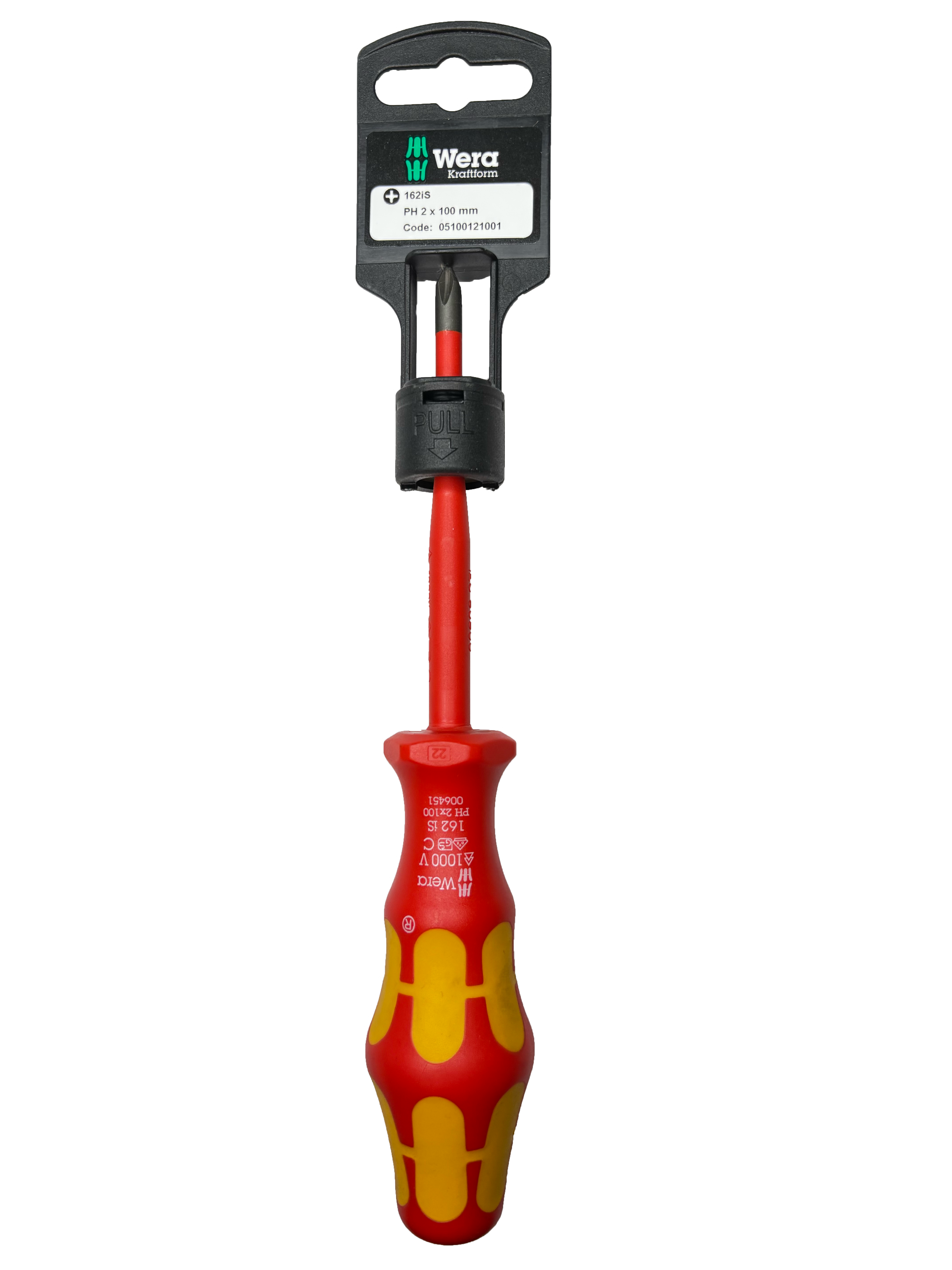 Wera 162IS PH 2 X 100 MM HANG-TAG VDE INSULATED SCREWDRIVER 05100121001