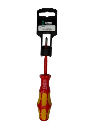 Wera 162IS PH/S # 1 X 80 MM HANG-TAG VDE INSULATED SCREWDRIVER 05100125001
