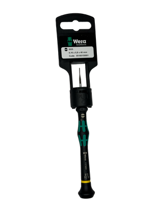 Wera 2035   0,16 X 0,8 X 40 MM HANG-TAG MICRO S/DRIVER FOR SLOTTED SCREWS 05100150001
