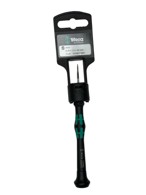Wera 2035   0,20 X 1,2 X 40 MM HANG-TAG MICRO S/DRIVER FOR SLOTTED SCREWS 05100152001
