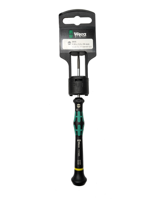 Wera 2035   0,50 X 3,0 X 50 MM HANG-TAG MICRO S/DRIVER FOR SLOTTED SCREWS 05100157001