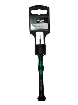 Wera 2050 PH 000 X 40 MM HANG-TAG MICRO S/DRIVER FOR PHILLIPS SCREWS 05100165001