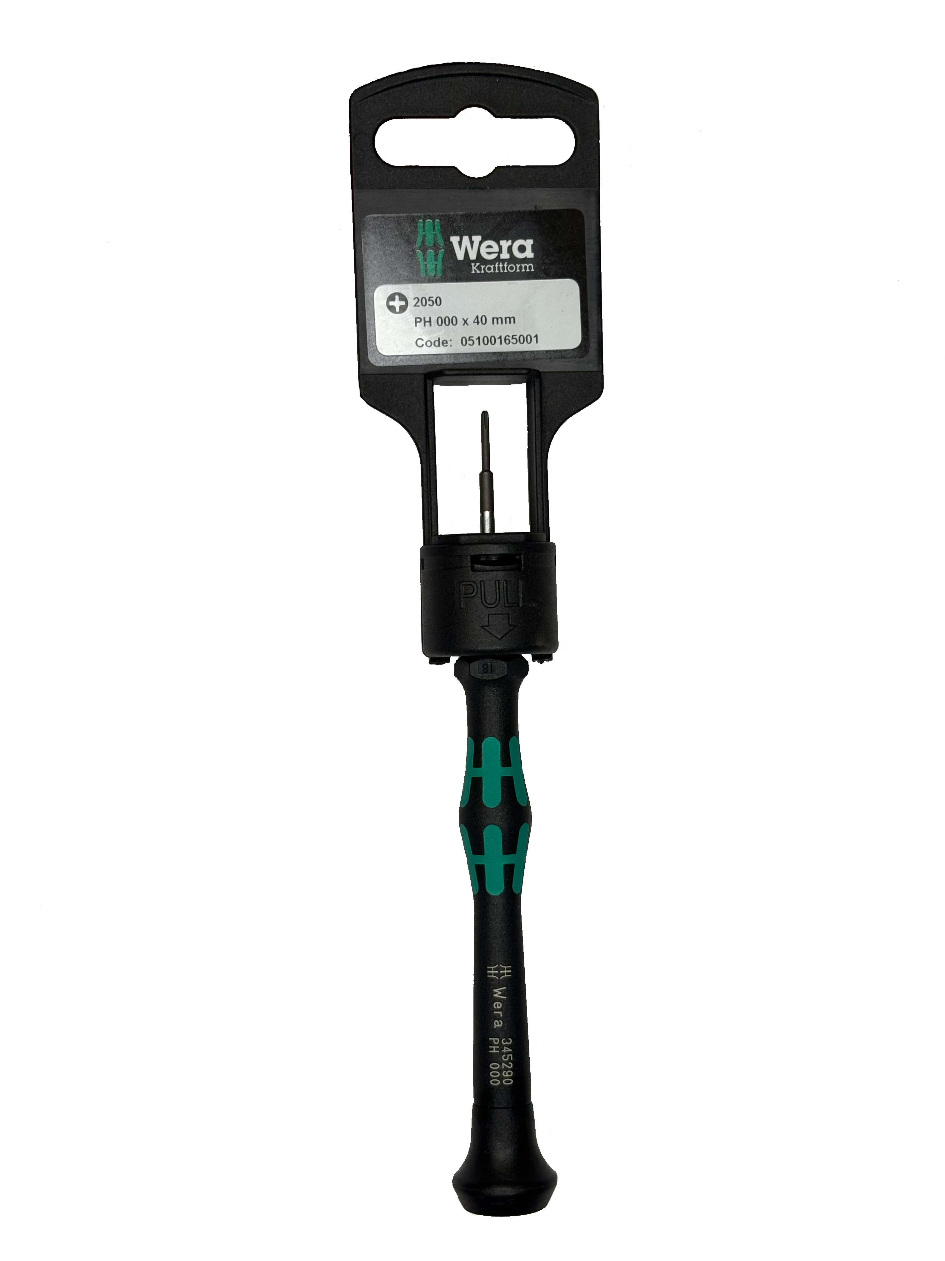Wera 2050 PH 000 X 40 MM HANG-TAG MICRO S/DRIVER FOR PHILLIPS SCREWS 05100165001