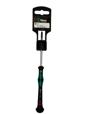 Wera 2050 PH 1 X 80 MM HANG-TAG MICRO S/DRIVER FOR PHILLIPS SCREWS 05100169001