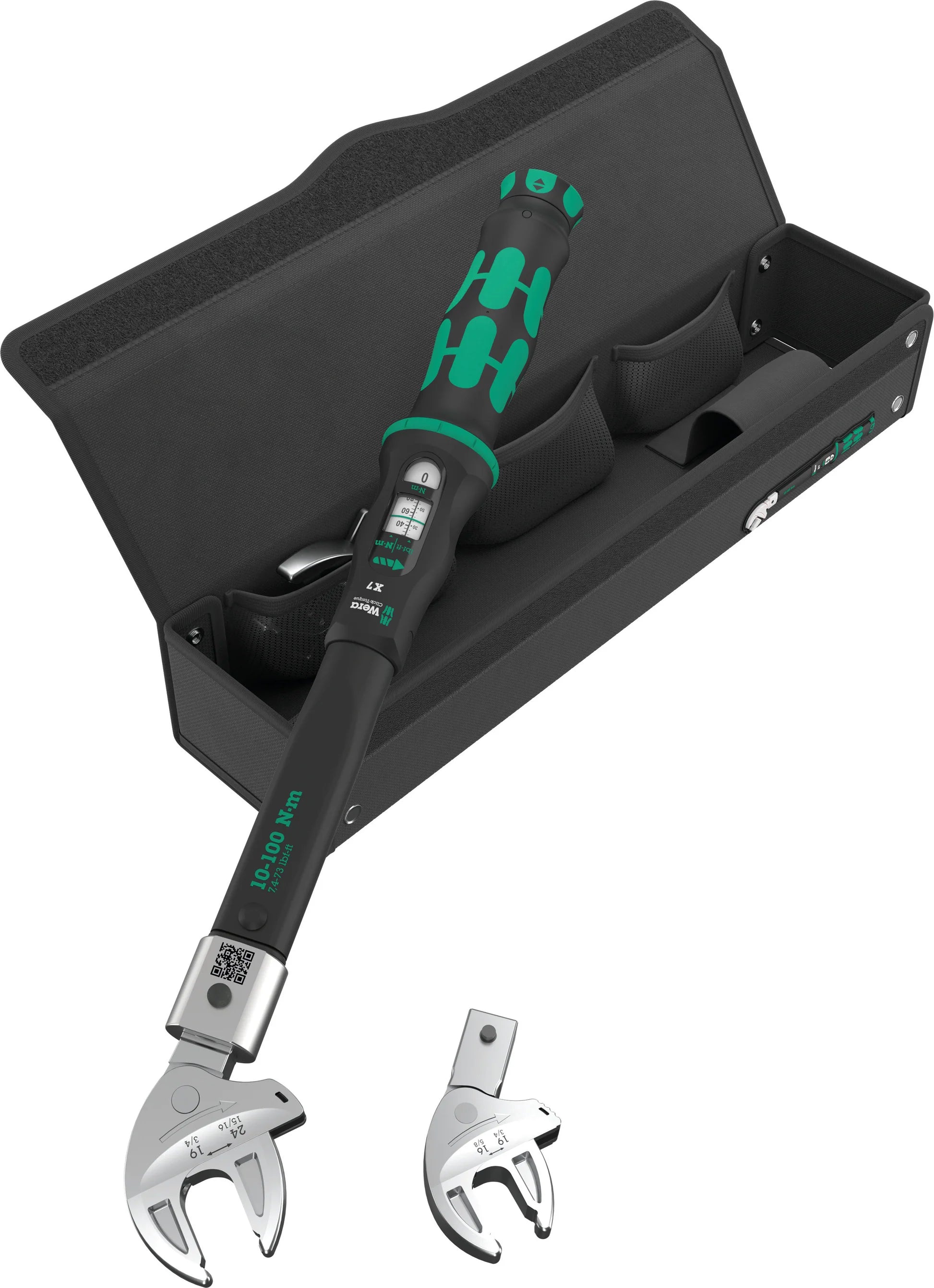 Wera 9530 Torque wrench set for HVAC heat pumps/air conditioning, 4 pieces (05136076001)