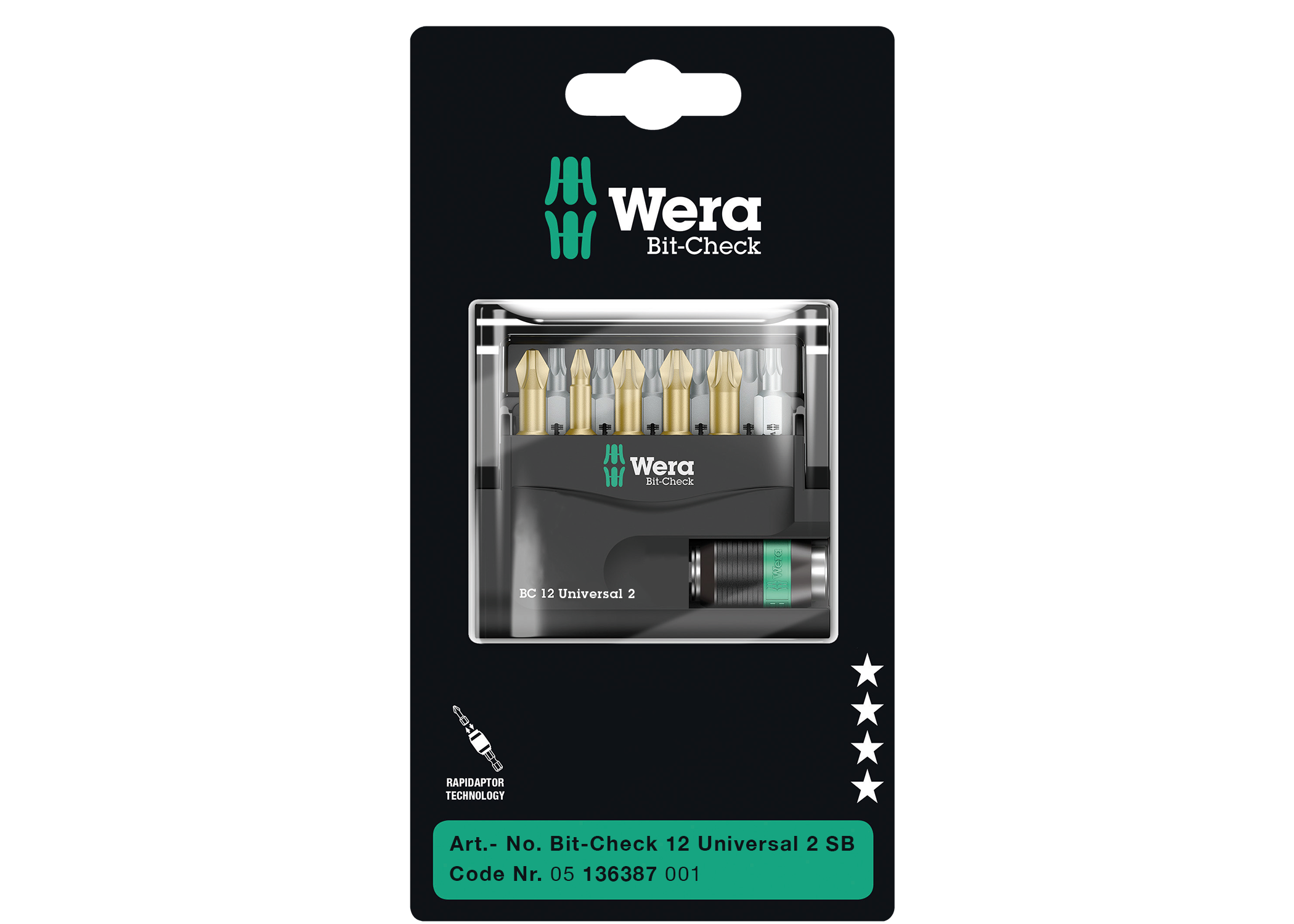 Wera *BIT-CHECK 12 UNIVERSAL 2 SB * 05136387001