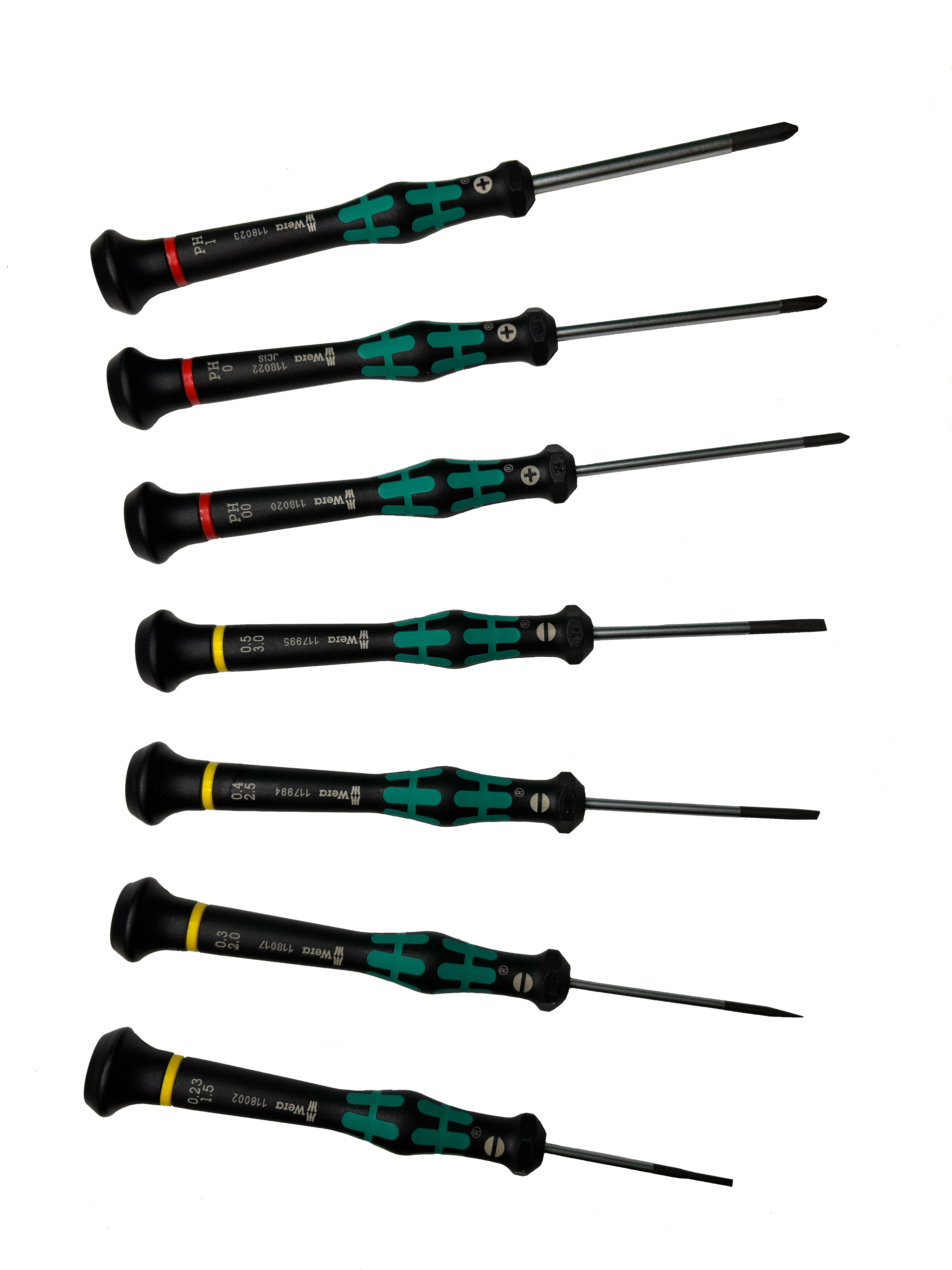 Wera 2035/2050 PH 00 - 01/7 SCREWDRIVER SET 05345271001