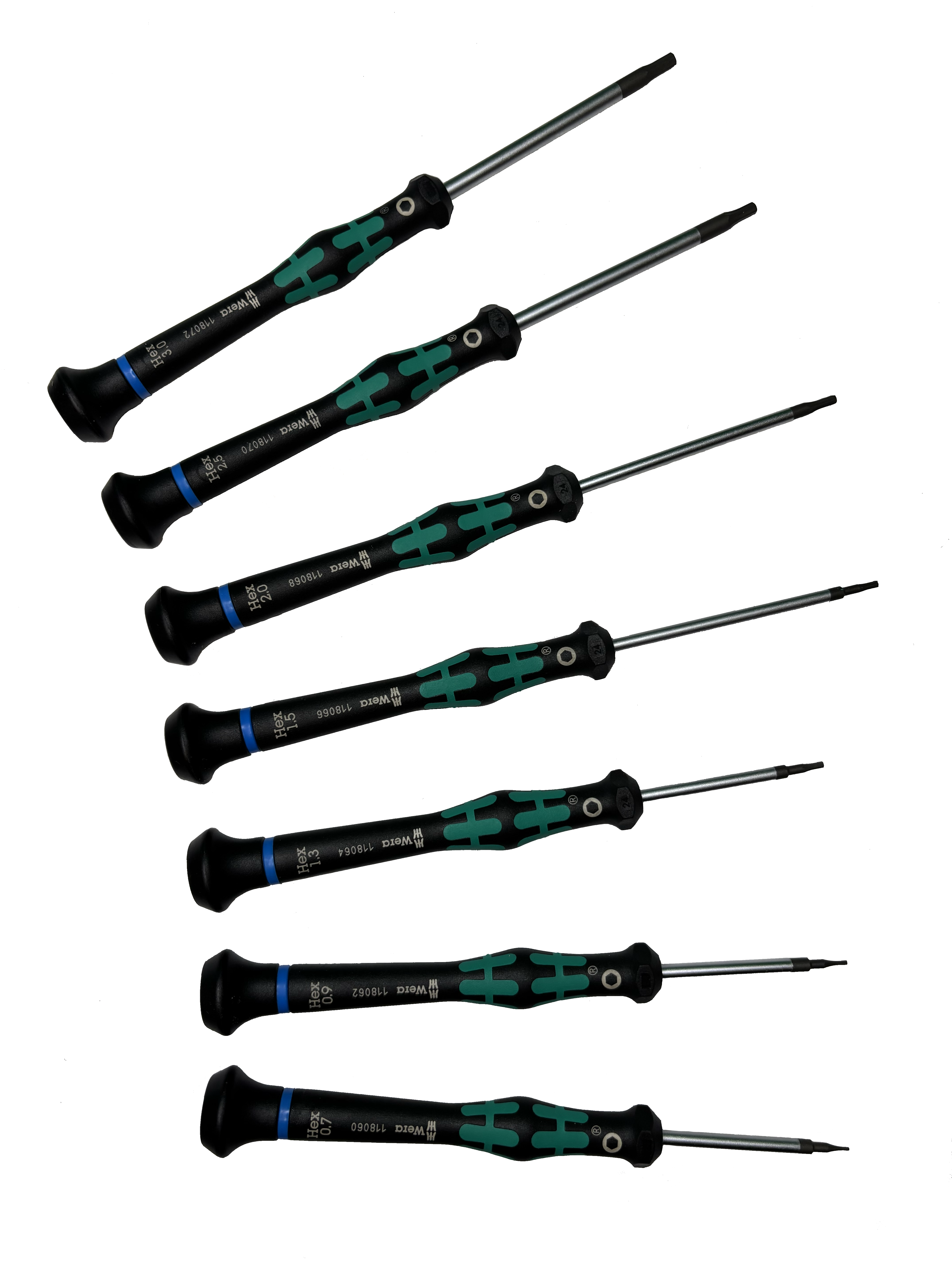 Wera 2054/7 ELECTRONICS HEXAGON SCREWDRIVER HEX-PLUS SET 05345273001