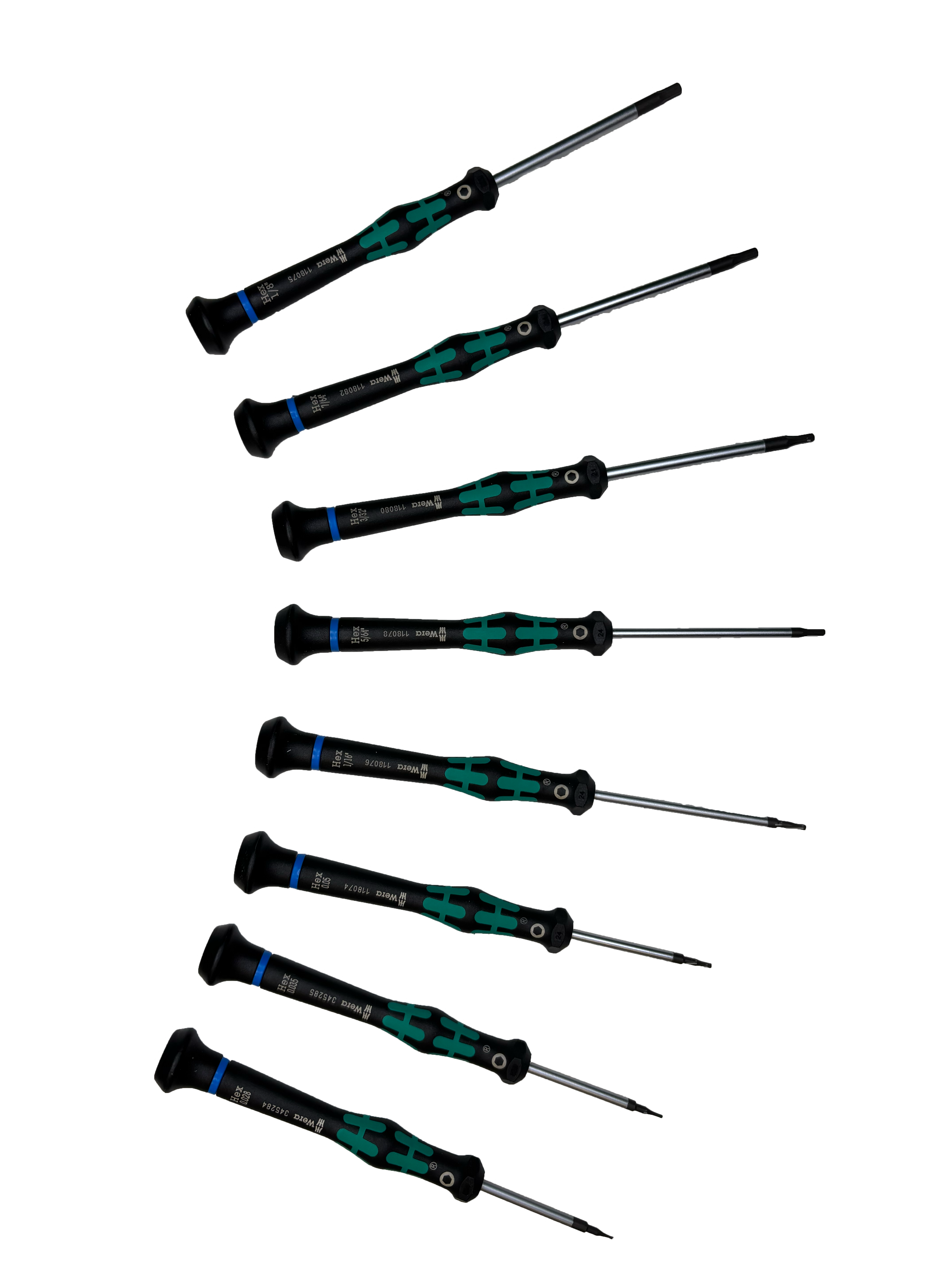 Wera 2054/8 ELECTRONICS HEXAGON SCREWDRIVER HEX-PLUS SET 05345274001