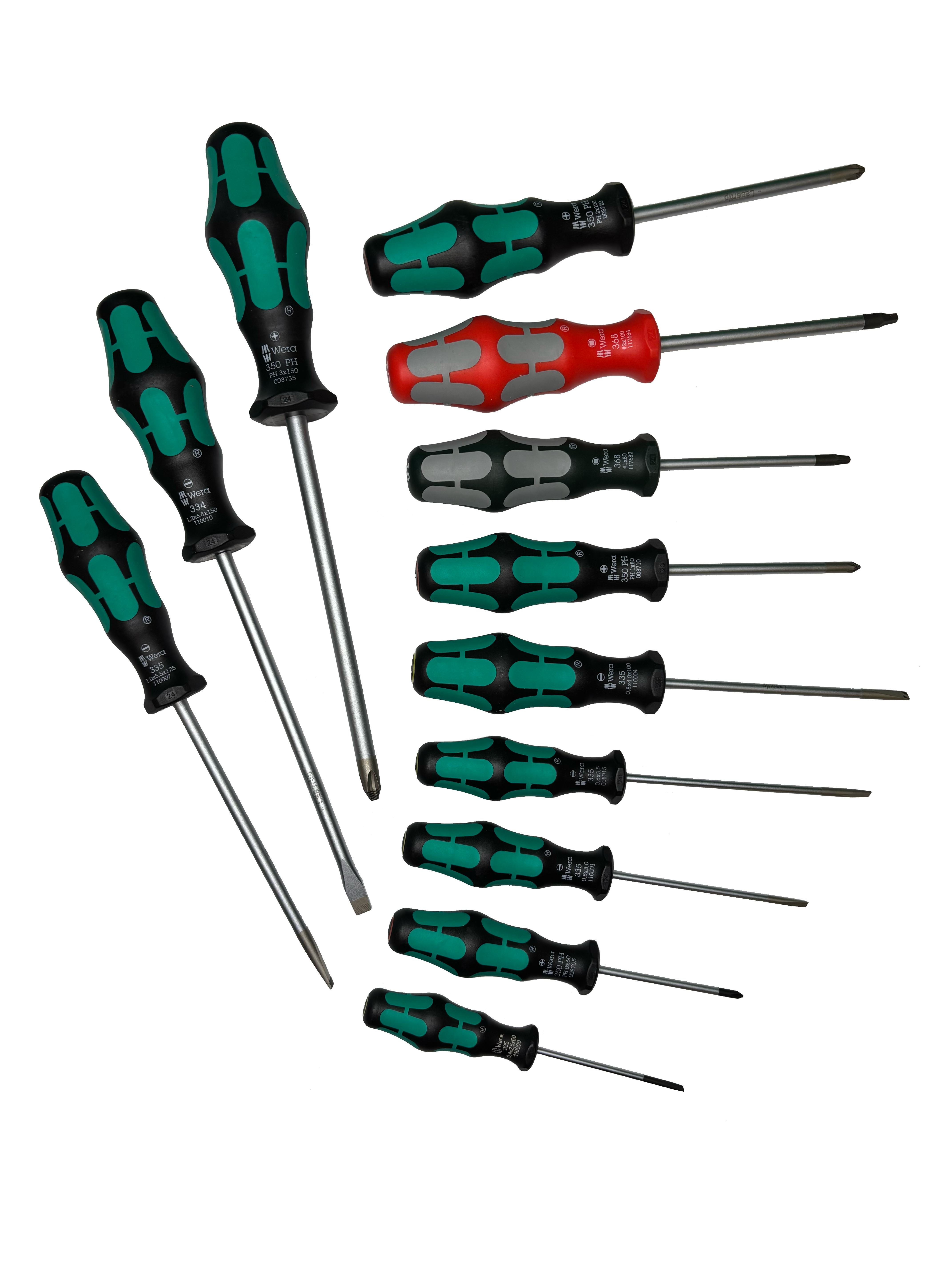 Wera 334/368/12 SCREWDRIVER SET 05347901001