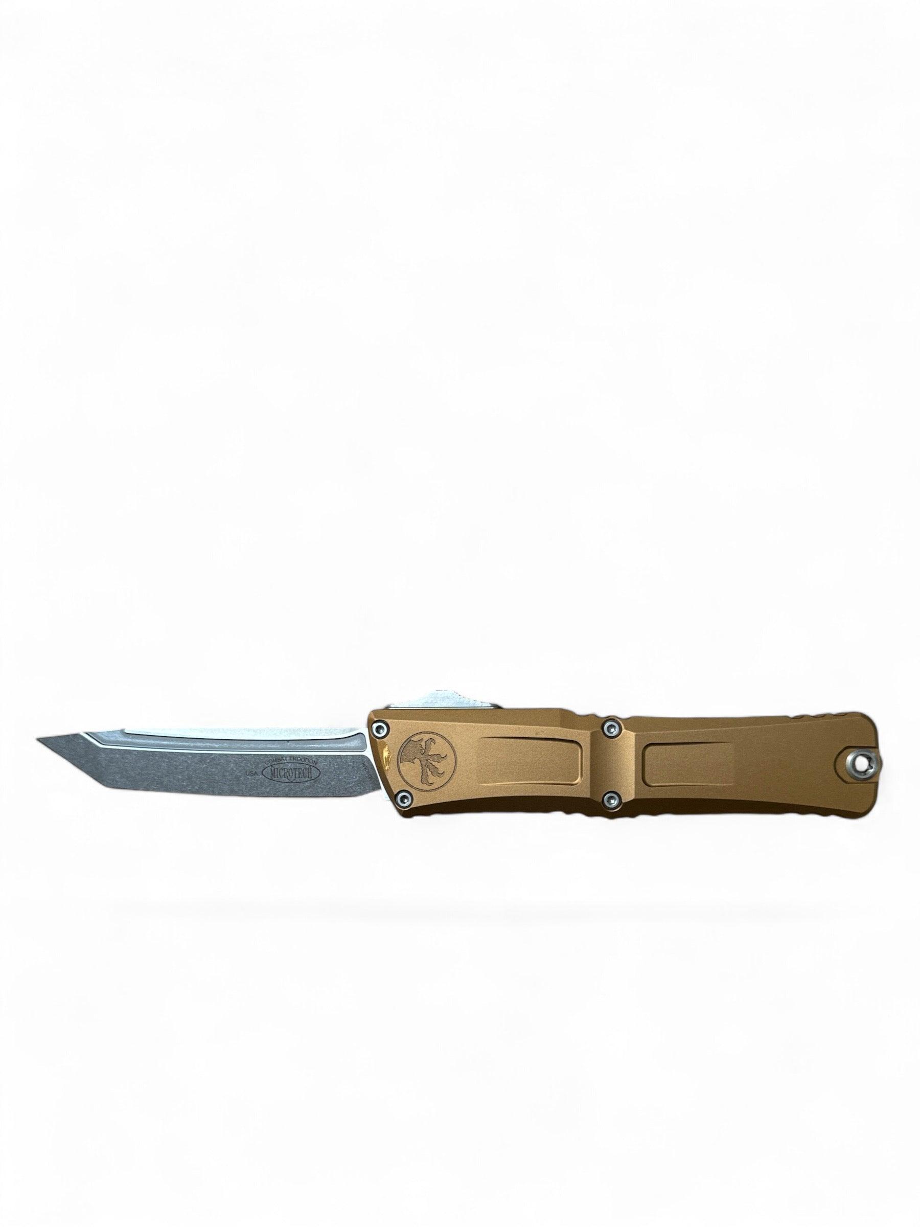 Microtech Combat Troodon T/E Gen III Tan Stonewash Standard 1144-10TA