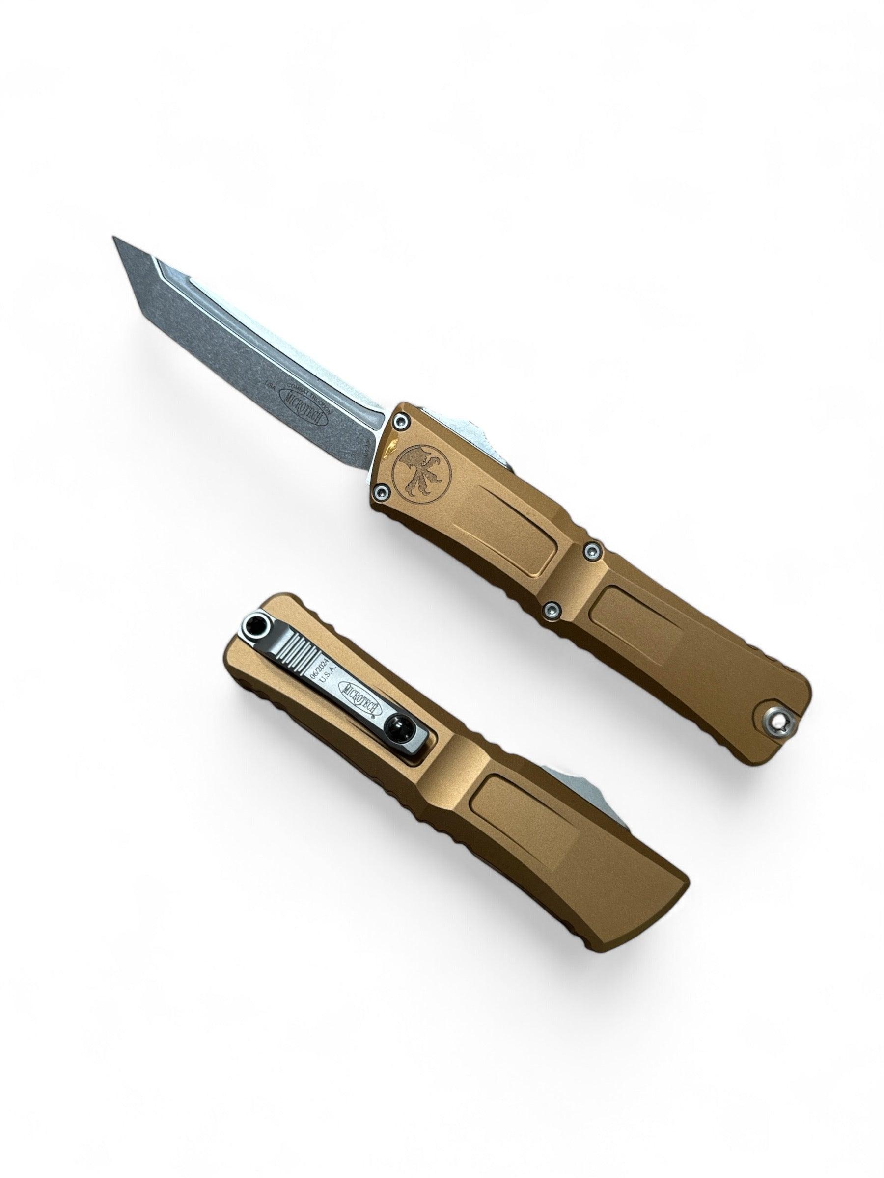 Microtech Combat Troodon T/E Gen III Tan Stonewash Standard 1144-10TA