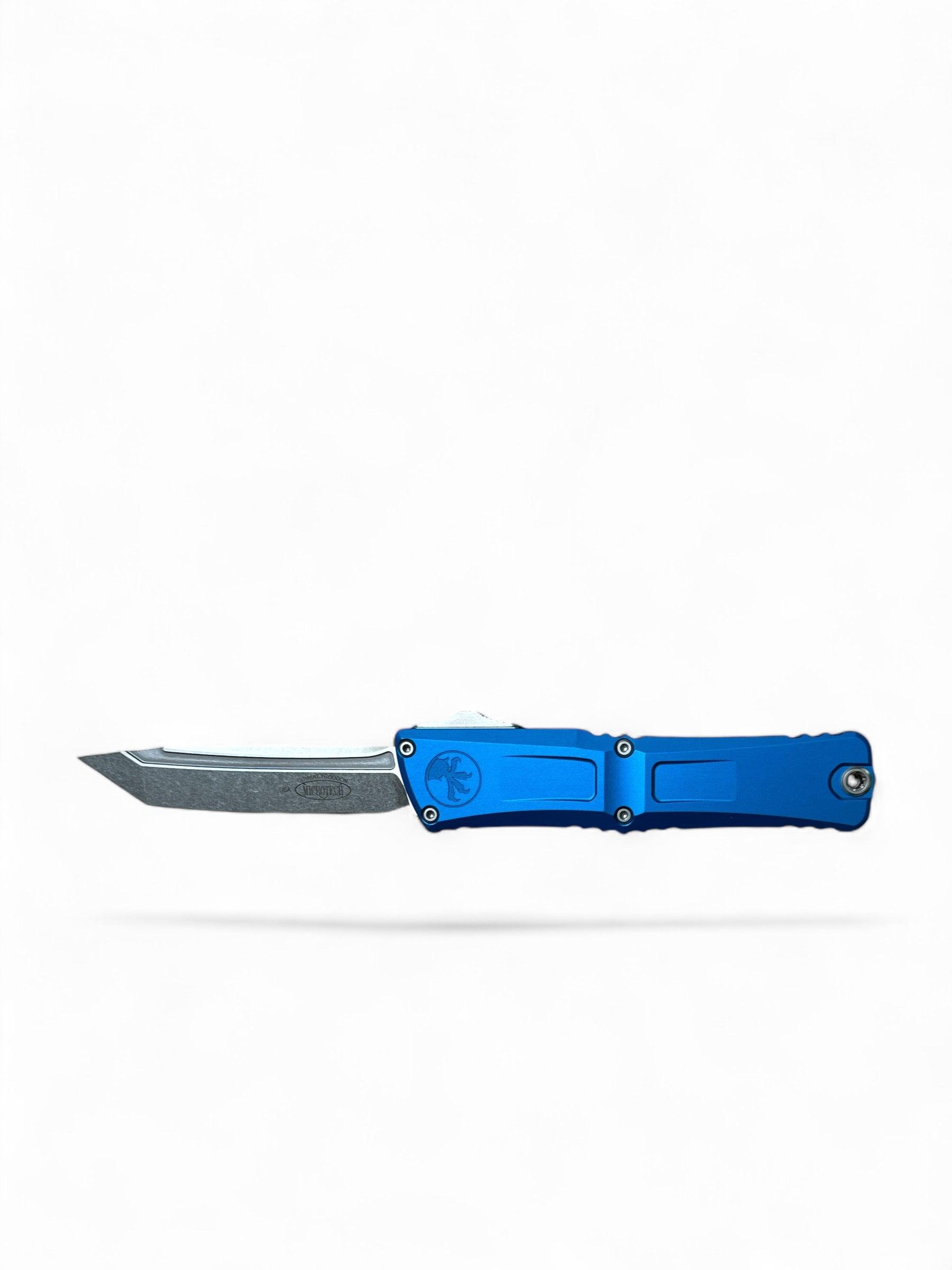 Microtech Combat Troodon T/E Gen III Blue Stonewash Standard 1144-10BL