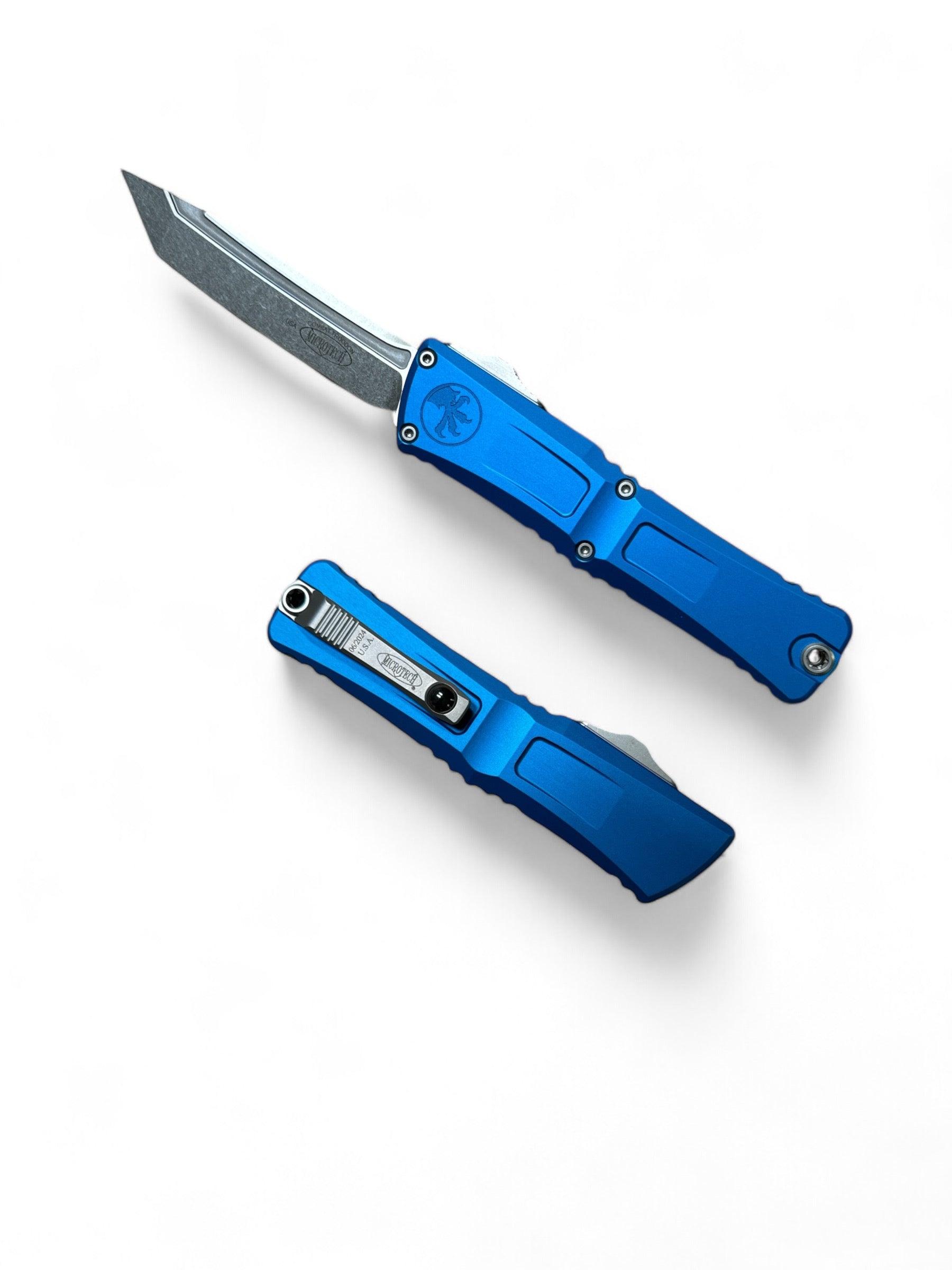 Microtech Combat Troodon T/E Gen III Blue Stonewash Standard 1144-10BL