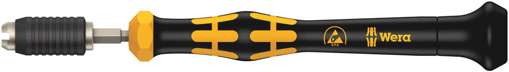 Wera 1460 ESD Kraftform Micro torque screwdrivers, with factory pre-set value (0.02-0.11 Nm) and quick-release chuck 05074800001