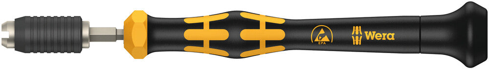 Wera 1460 ESD Kraftform Micro torque screwdrivers with a customised factory pre-set measurement value with quick-release chuck 05074810010