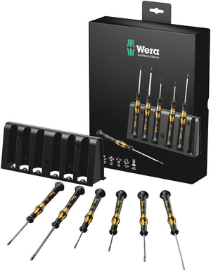 Wera 1578 A/6 ESD Screwdriver set and rack for electronic applications 05030170001