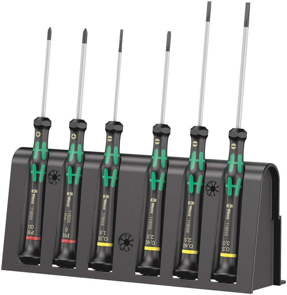 Wera 2035/6 A Screwdriver set and rack for electronic applications 05118150001