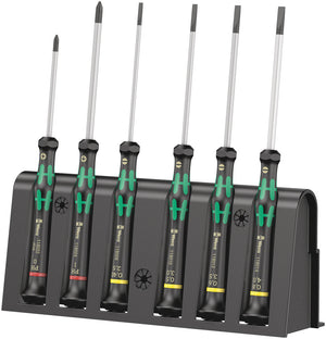 Wera 2035/6 B Screwdriver set and rack for electronic applications 05118152001