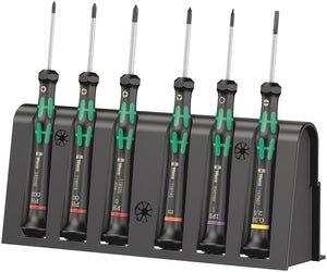Wera 2050/6 Screwdriver set and rack for electronic applications 05030181001