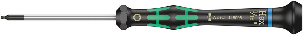 Wera 2052 Ball end hexagon screwdriver for electronic applications 05118098001