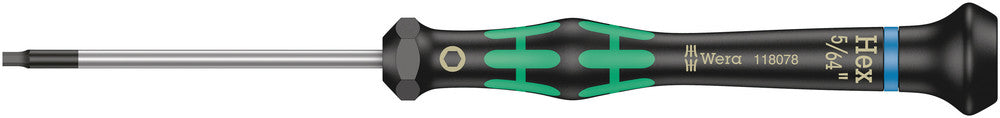 Wera 2054 Screwdriver for hexagon socket screws for electronic applications 05118078001
