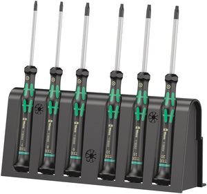 Wera 2067/6 TORX® BO Screwdriver set and rack for electronic applications 05118154001