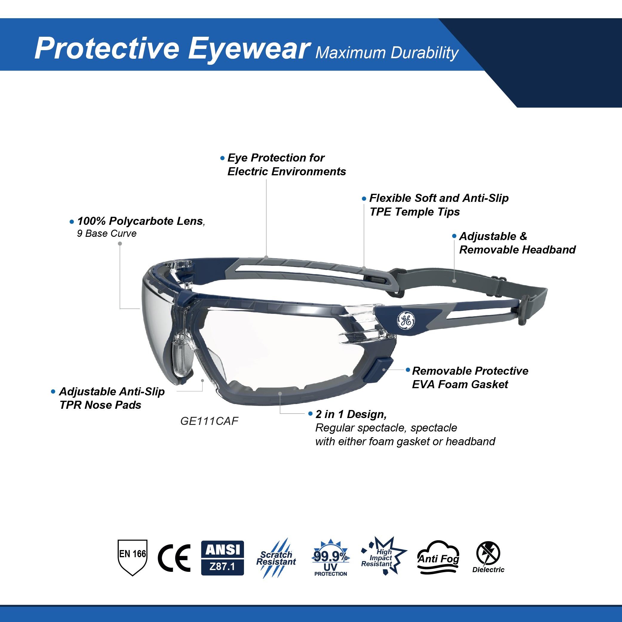 General Electric Lightweight Spoggles Safety Glasses (11S Series)