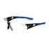 General Electric Frameless Safety Glasses (05 Series) (Black/Blue)