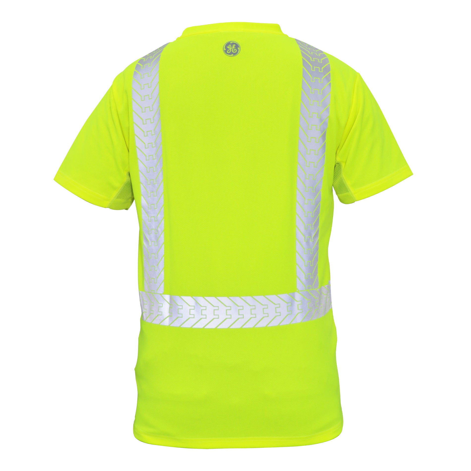 General Electric Hi-Vis Short Sleeve Shirt reflective, Breathable, Moisture Wicking, Green (GS112)